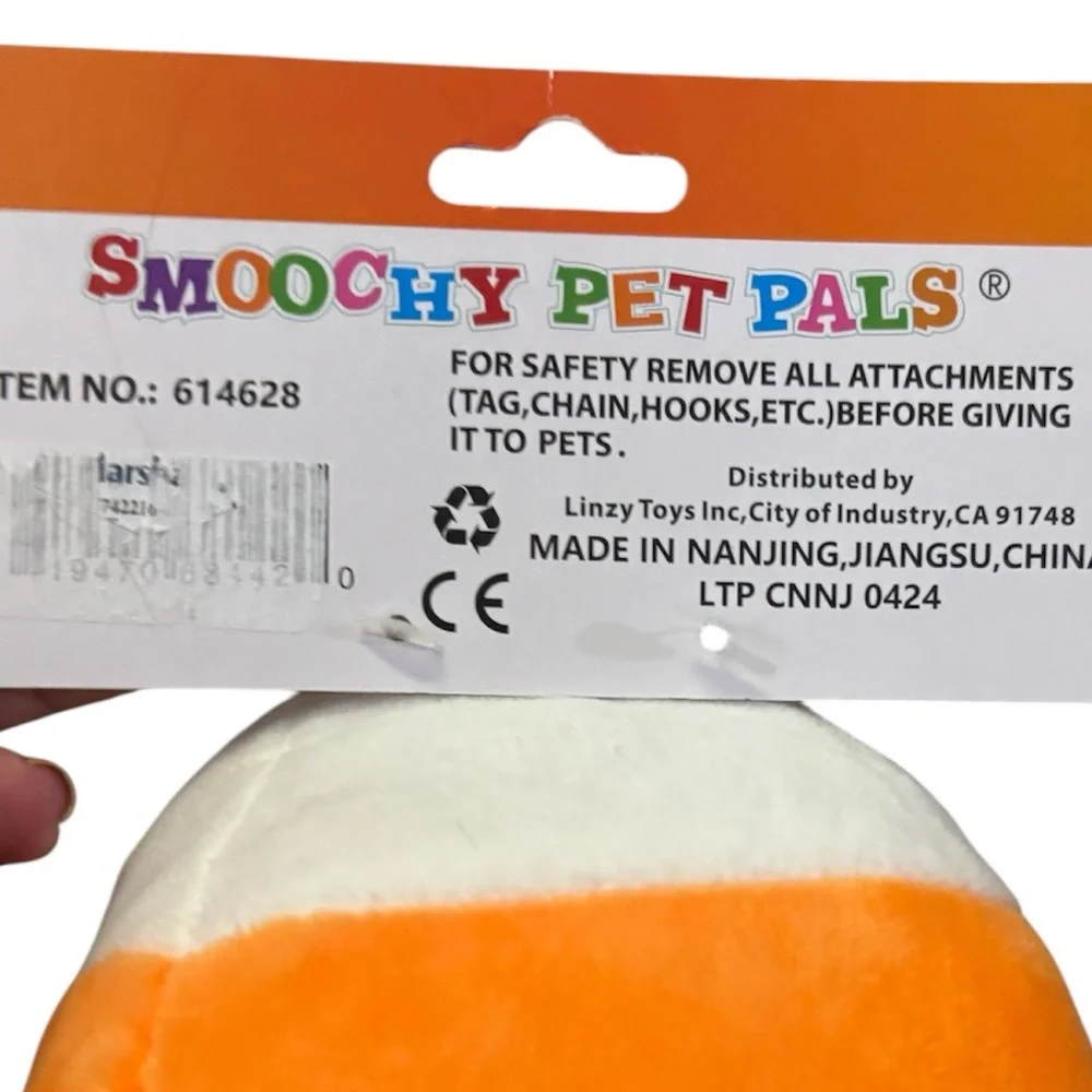 Candy‎ Corn Dog Toy, Crinkle and Squeaker Plush Dog Toy 7